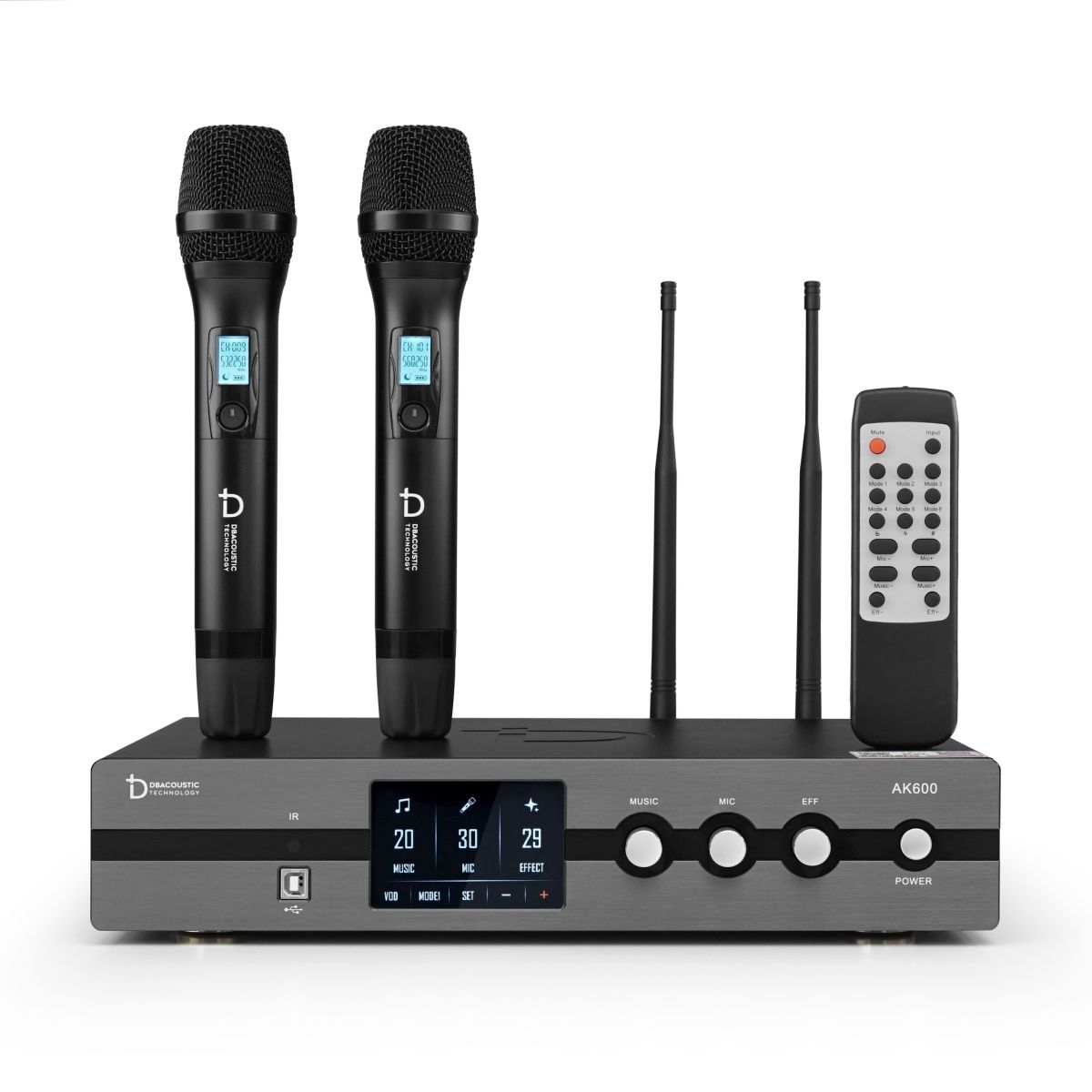 Amply Karaoke DBacoustic AK600 – Amply 3 trong 1 mạnh mẽ & hiện đại