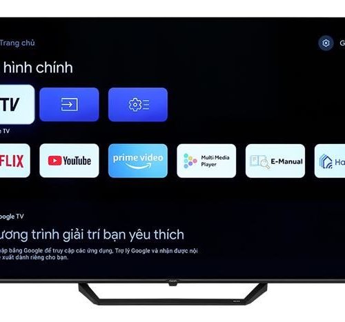 Google Tivi QLED Aqua 4K 65 Inch AQT65S80EUX Chính Hãng Giá Tốt Tại Hải Phòng