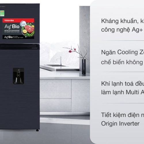 Tủ Lạnh Toshiba Inverter GR-RT325WE-PMV(06)-MG 253 Lít Chính Hãng Giá Tốt Tại Hải Phòng
