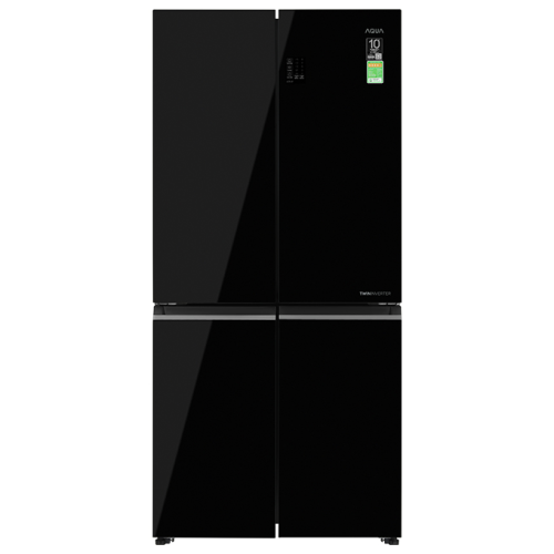 Tủ lạnh Aqua Inverter 469 lít Multi Door AQR-M536XA(GB) – 4 cánh mặt gương đen sang trọng
