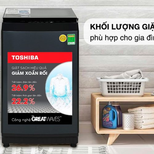 Máy Giặt Toshiba 9Kg AW-M1000FV(MK) Cửa Trên Chính Hãng Giá Tốt Tại Hải Phòng